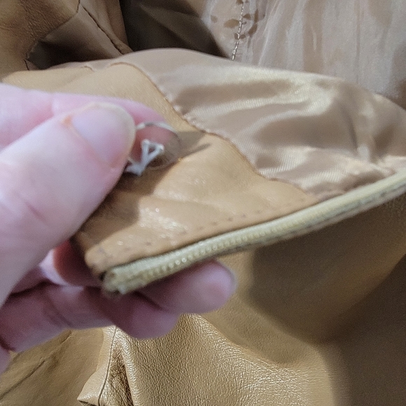 Bagatelle 100% Chestnut Brown Leather pants Size14 - Picture 10 of 12